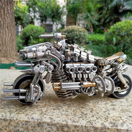 Pursuit Motorcycle – 3D Metal Puzzle Model Kit (900+ PCS)
