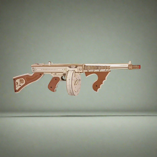 DIY Thompson Submachine Gun-3D Wooden puzzle