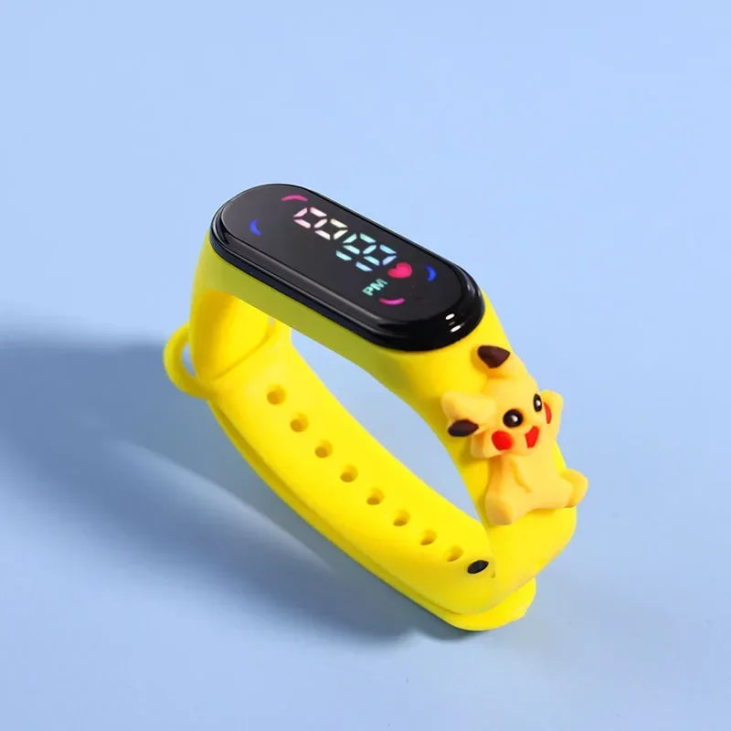 Kids LED Touch Watch – Pokémon, Avengers, Disney & More | Waterproof Cartoon Timepiece