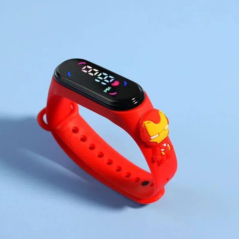 Kids LED Touch Watch – Pokémon, Avengers, Disney & More | Waterproof Cartoon Timepiece