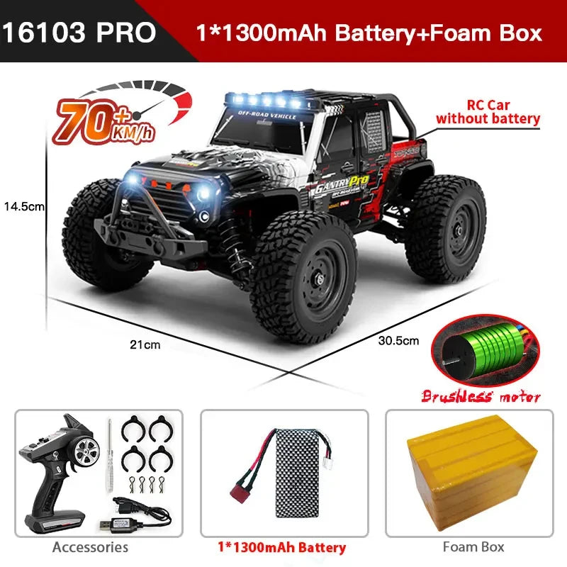 ZWN 1:16 RC Car – 70KM/H 4WD buggy Monster
