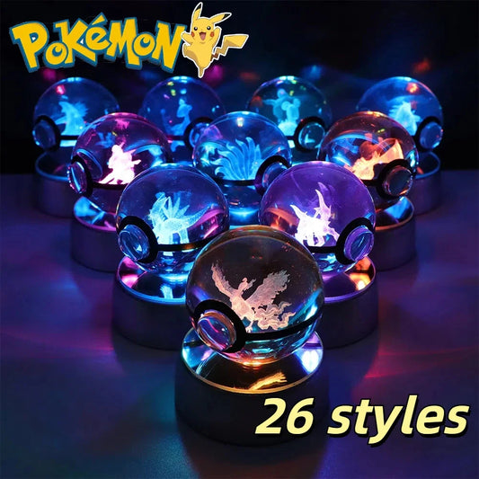Pokémon 3D Crystal Ball – LED Light Base Display