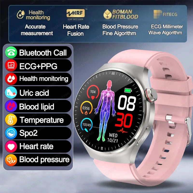 VitaPulse TK26 – 5-Organ Health Smartwatch with Uric Acid & Blood Lipid Tracker