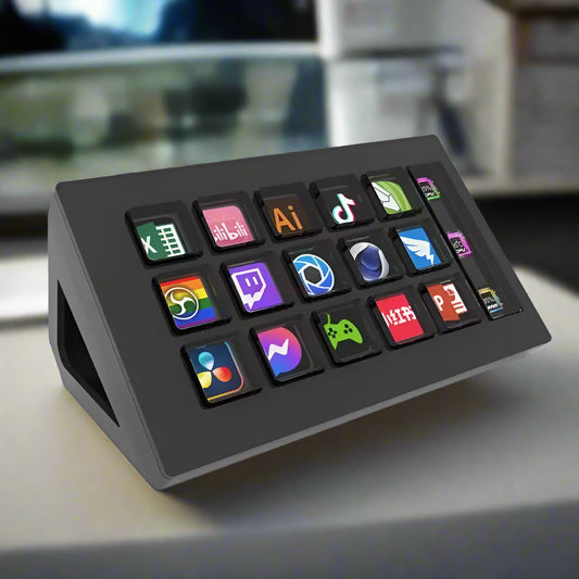Visual Stream Deck Keyboard – 15-Key LCD Custom Controller