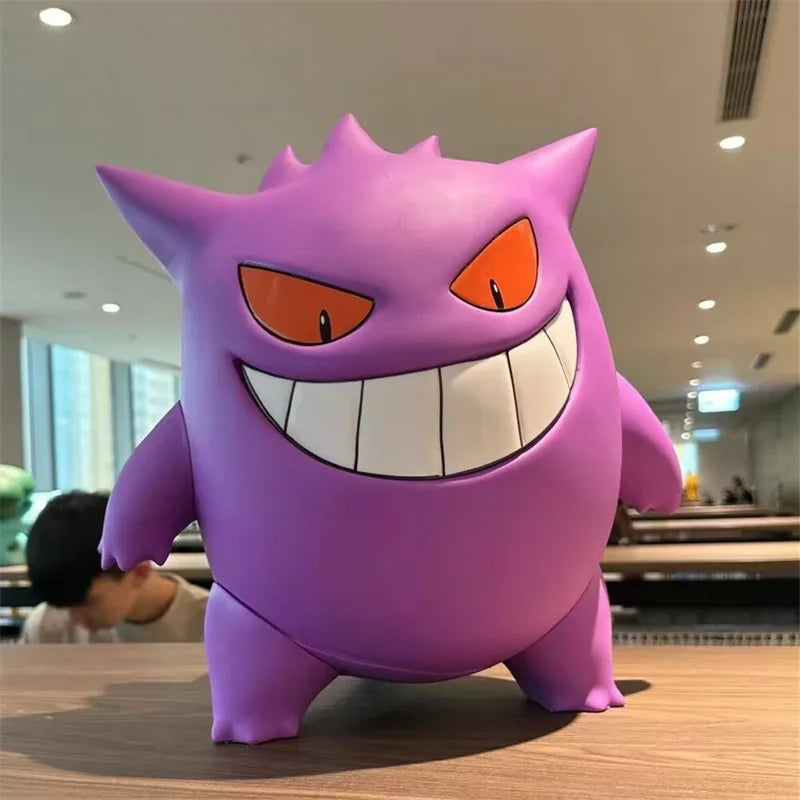 38CM Pokémon Gengar Figure Statue – 1:1 Scale Smiling Face Vinyl Model