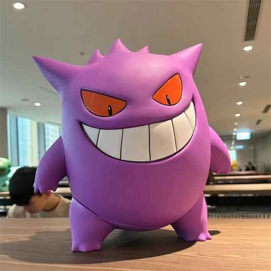 38CM Pokémon Gengar Figure Statue – 1:1 Scale Smiling Face Vinyl Model