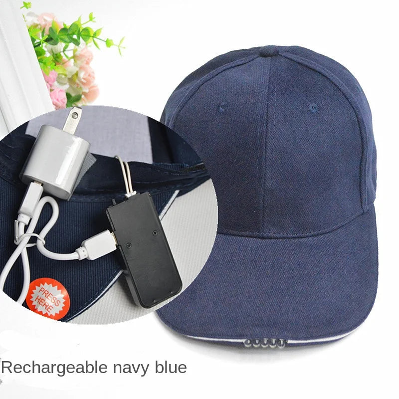 LED Light Rechargeable Cap