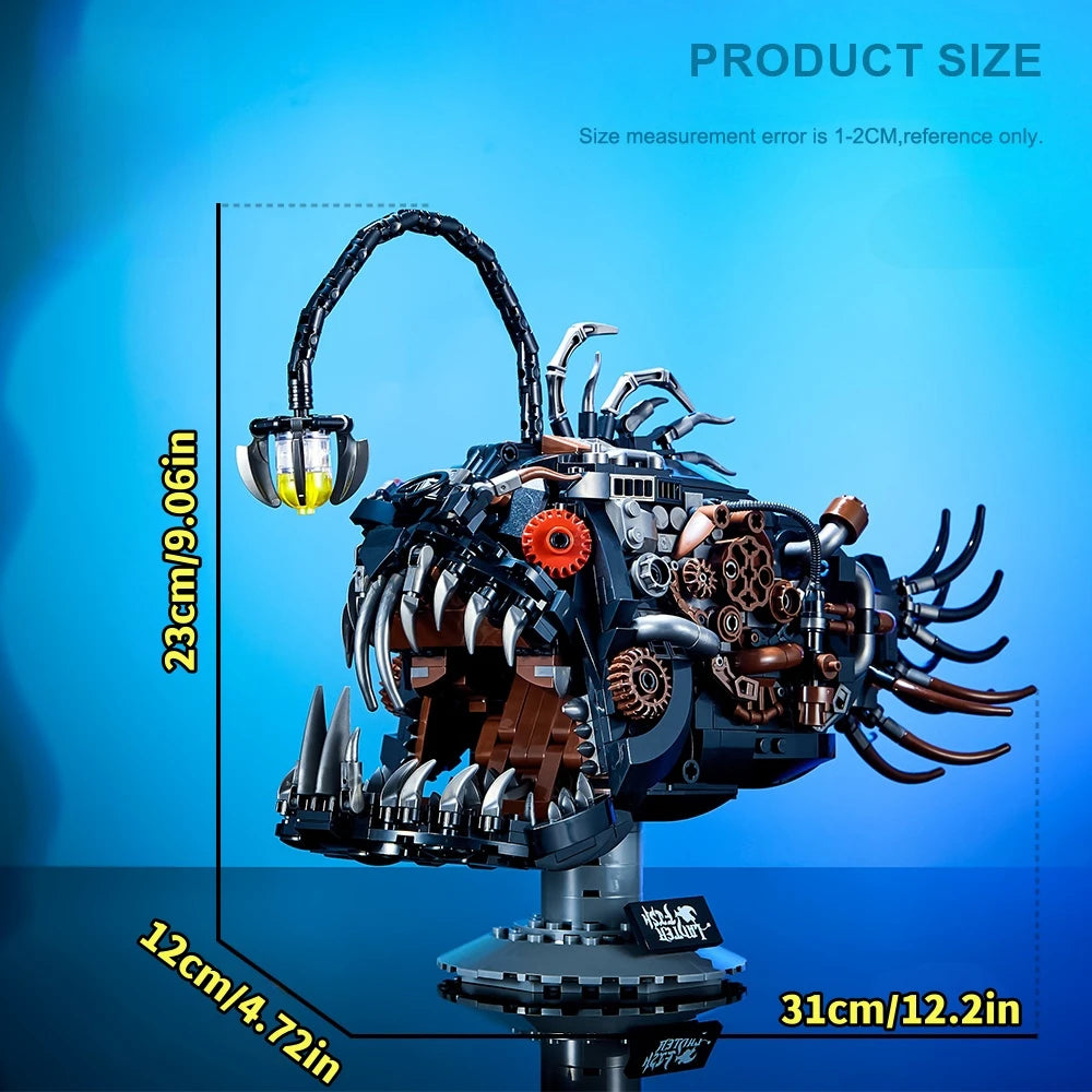 DEEP GLOW LANTERN FISH MOC BLOCK SET