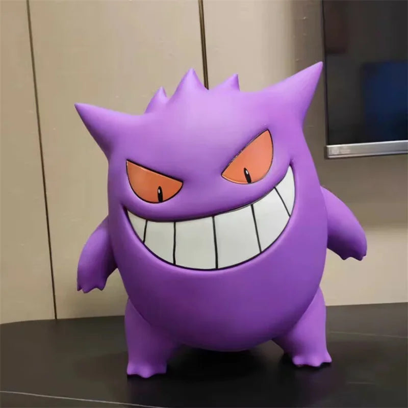 38CM Pokémon Gengar Figure Statue – 1:1 Scale Smiling Face Vinyl Model