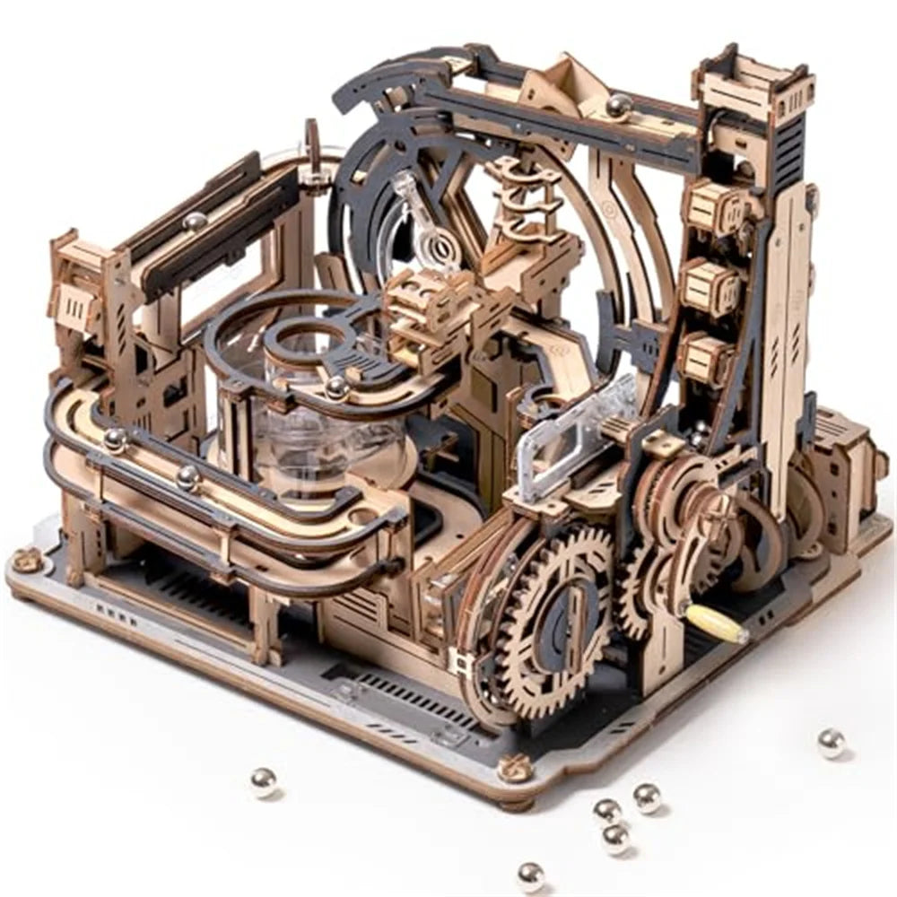 MARBLE SPACEPORT – Electric 3D Wooden Puzzle Kit