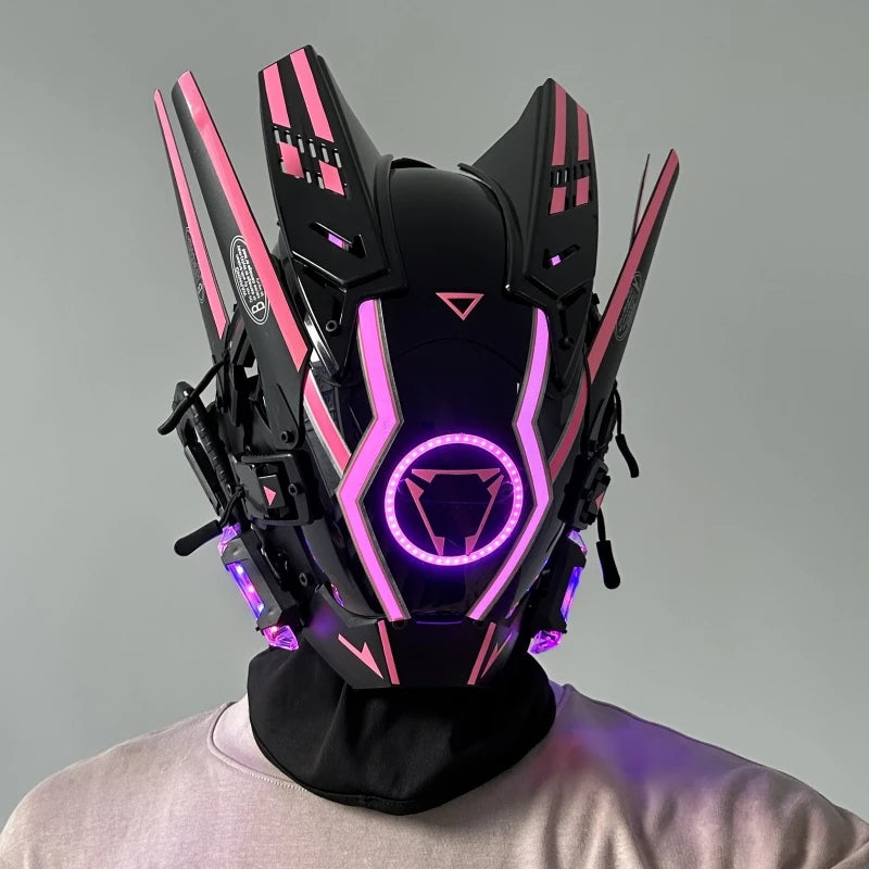 Cyberpunk LED Mask – (Punk Knight Edition)