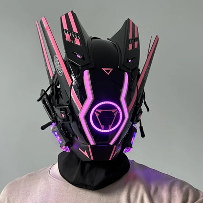 Cyberpunk LED Mask – (Punk Knight Edition)