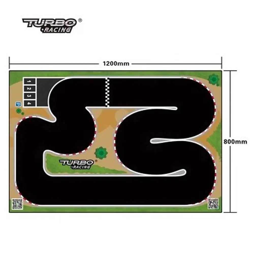 Turbo Racing Track Scene Mat – For 1:76 Mini RC Cars