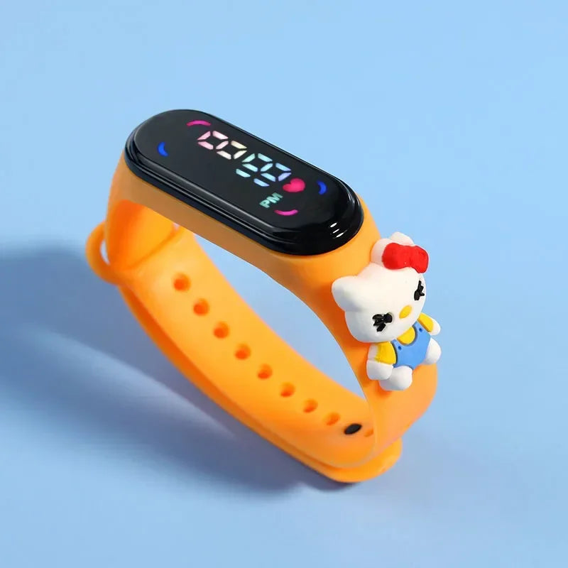 Kids LED Touch Watch – Pokémon, Avengers, Disney & More | Waterproof Cartoon Timepiece