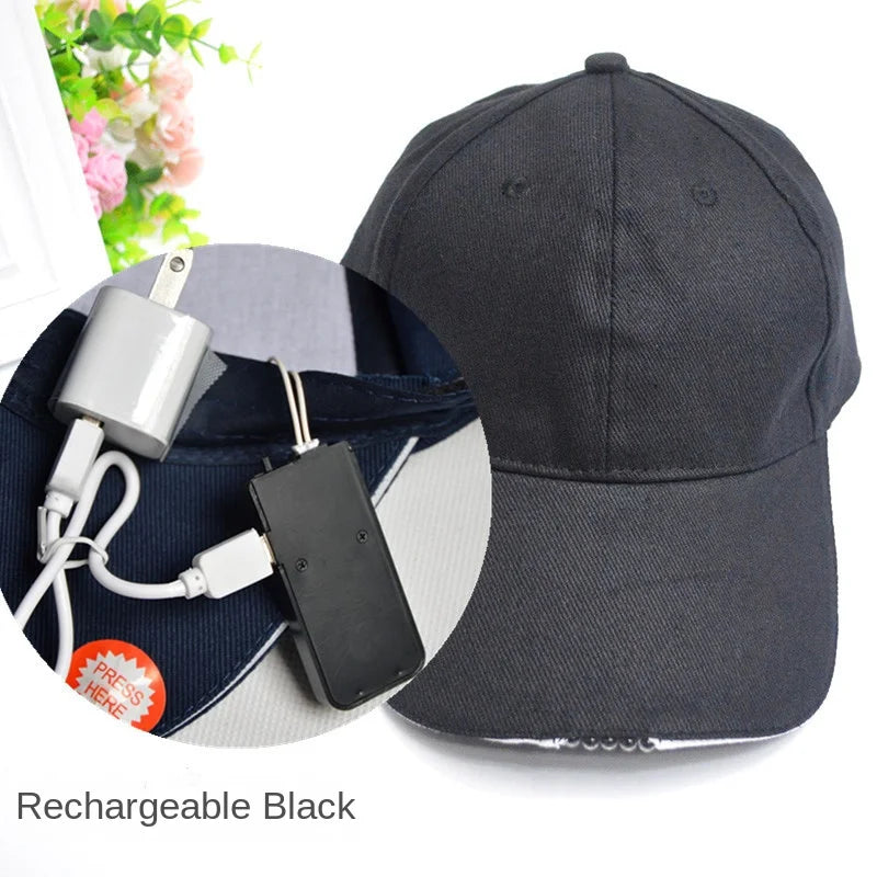 LED Light Rechargeable Cap