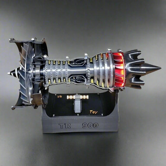 TR900 Limited Edition Turbofan Engine Model – DIY Kit or Finished Product (Adjustable Speed + Tail Flame Effect)