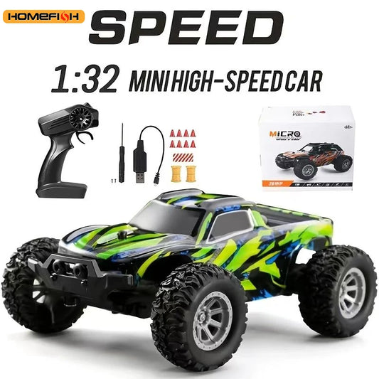 1:32 RC Off-Road Drift Car – 4WD Mini Climber with Lights & USB Charging