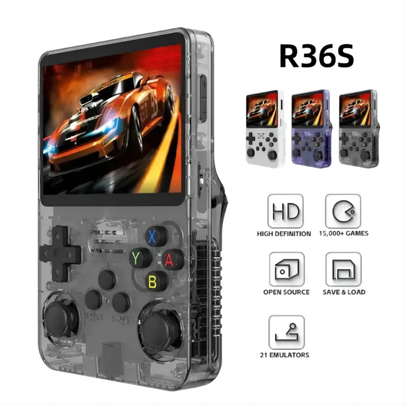 Portable Gaming Console – 10,000+ Games, IPS Screen, 128GB Storage