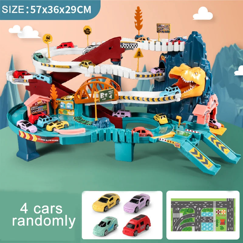 Dinosaur Adventure - Interactive Electric Rail Car Set