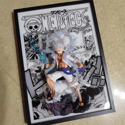 One Piece - 3D Framed Night Light (Luffy, Ace & Sanji)