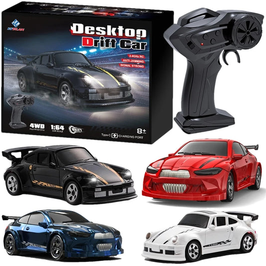 1:64 4WD Mini Drift RC Car – High-Speed 2.4G Remote Control Racer (15KM/H)