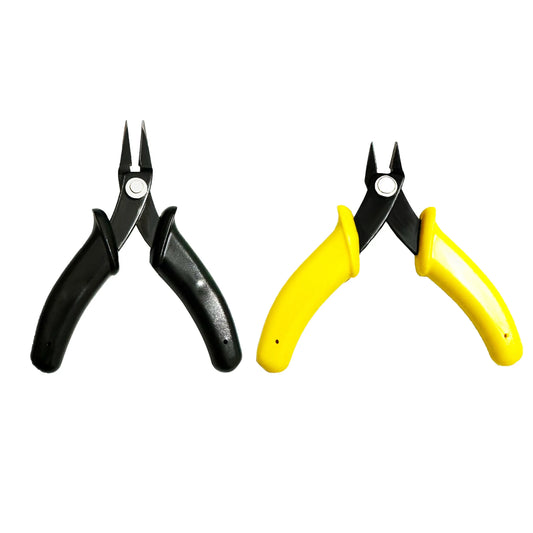 2-Piece Assembly Tool Set – Clipper & Needle Nose Pliers for 3D Metal Model Kits