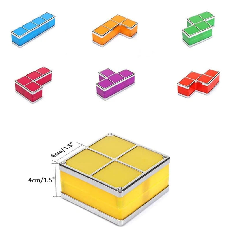 Stackable Puzzle Night Light – 3D DIY LED Lamp with 7 Colors