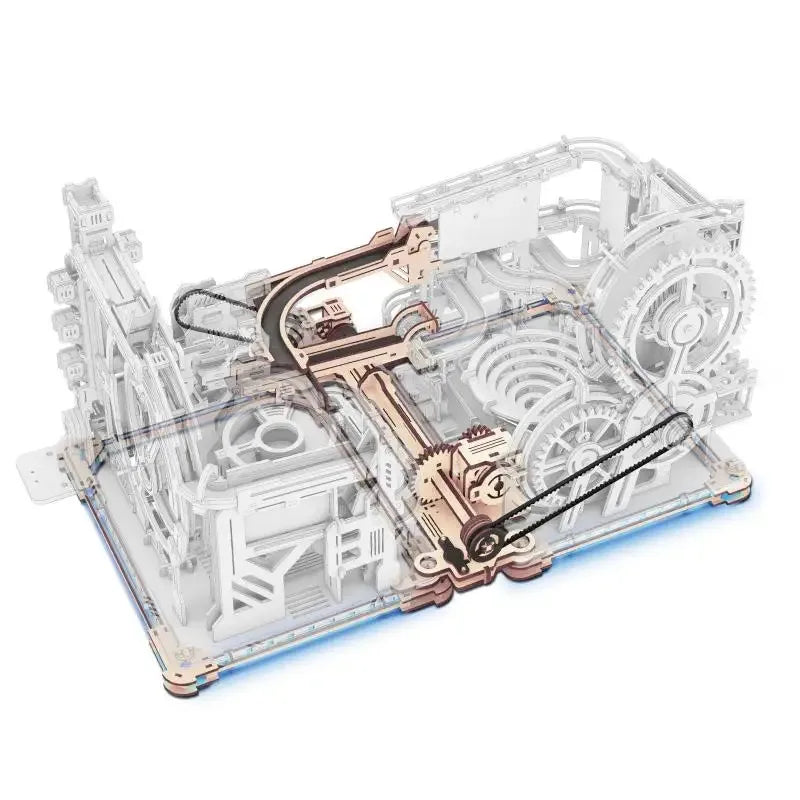 MARBLE SPACEPORT – Electric 3D Wooden Puzzle Kit