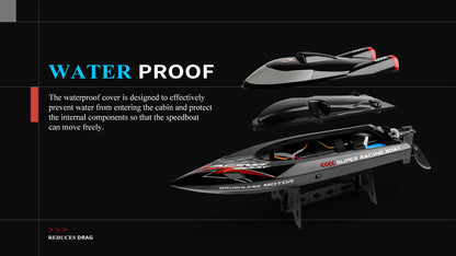 High-Speed Brushless RC Speedboat – 55KM/H