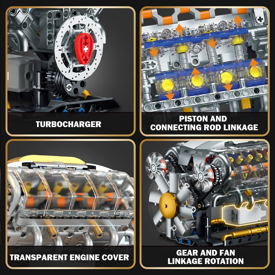 MOTORCORE V8: MOTORIZED ENGINE BLOCK SET