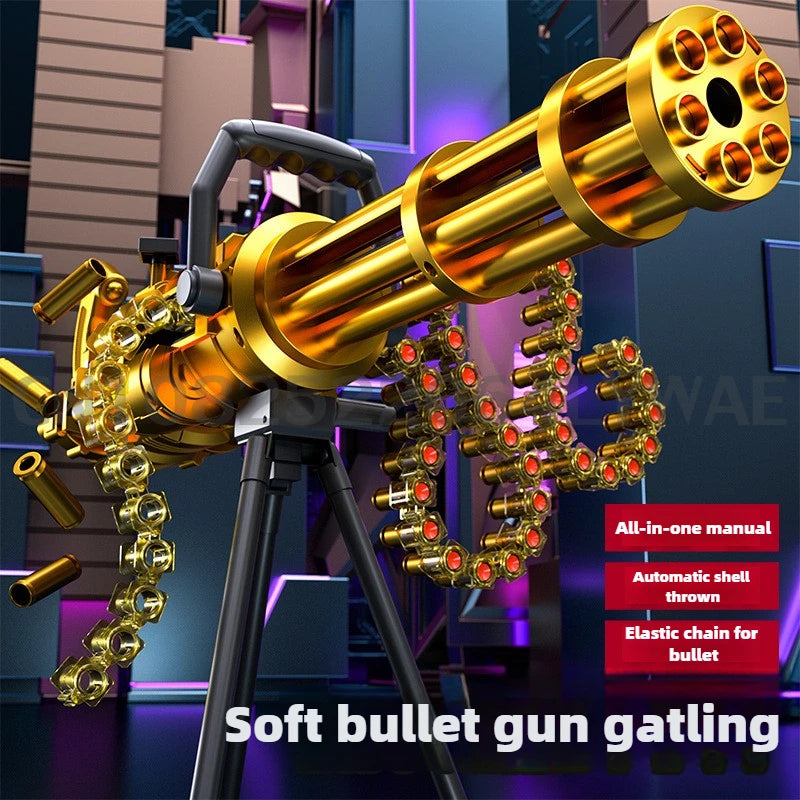 Titan Strike Gatling Gun DIY Soft Bullet Blaster Toy