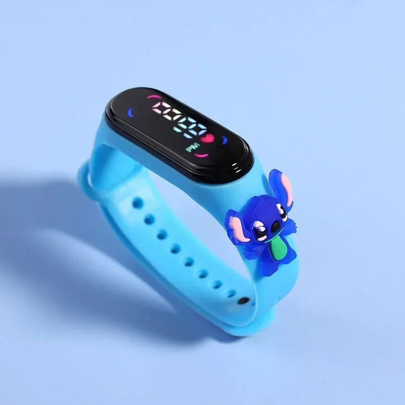 Kids LED Touch Watch – Pokémon, Avengers, Disney & More | Waterproof Cartoon Timepiece