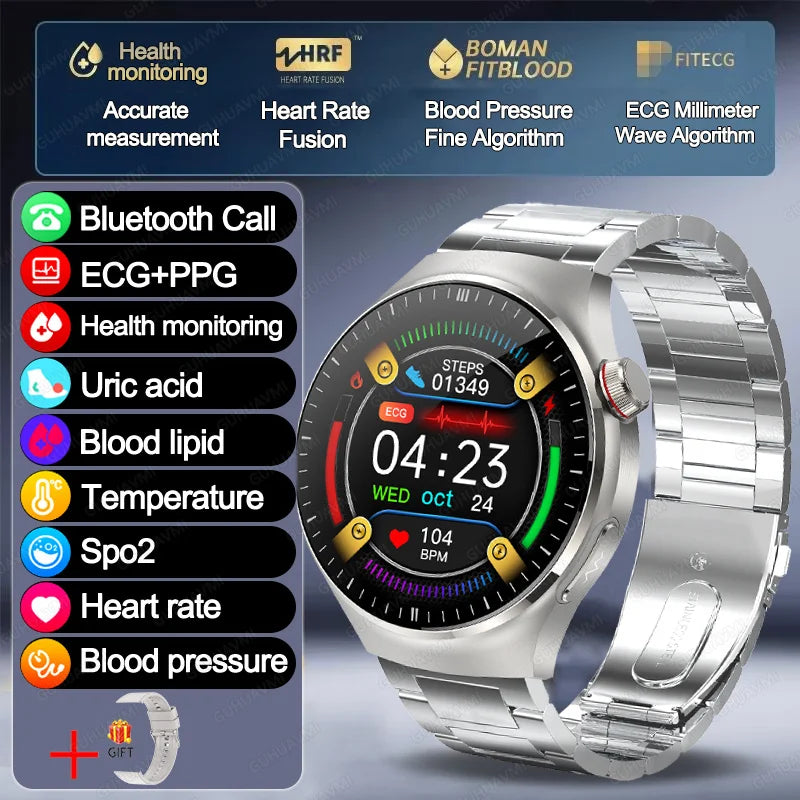 VitaPulse TK26 – 5-Organ Health Smartwatch with Uric Acid & Blood Lipid Tracker