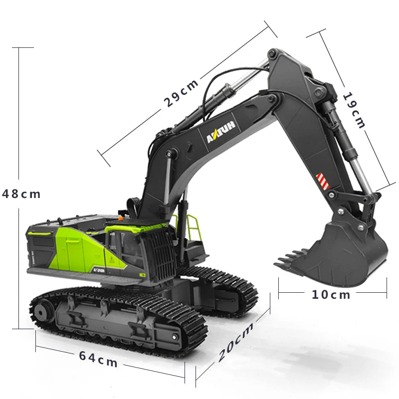 HUINA 1:14 RC Excavator – Standard & Pro Models (1593 / 1593 Pro)