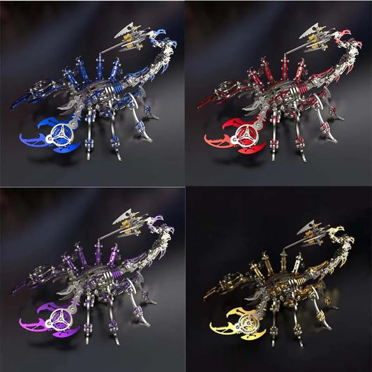 DIY 3D Metal Scorpion King Model Kit – 454-Piece Mechanical Puzzle for Adults & Teens