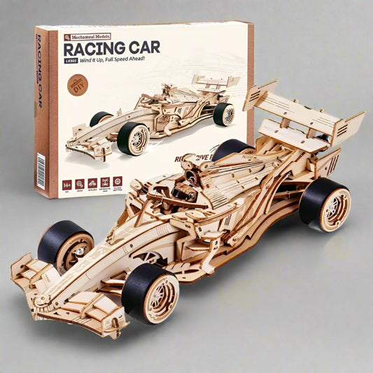 3D Wooden Racing Car Puzzle Kit
