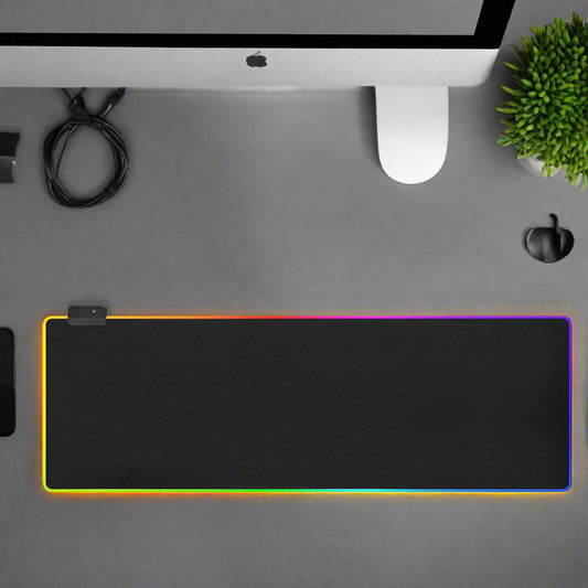 LED Light Mousepad RGB Keyboard Cover Desk-mat